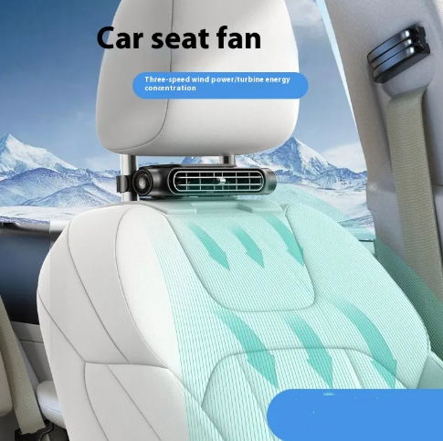 Creative USB Plug-In Car Seat Fan